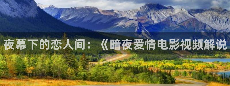 樱花视频ios：夜幕下的恋人间：《暗夜爱情电影视频解说