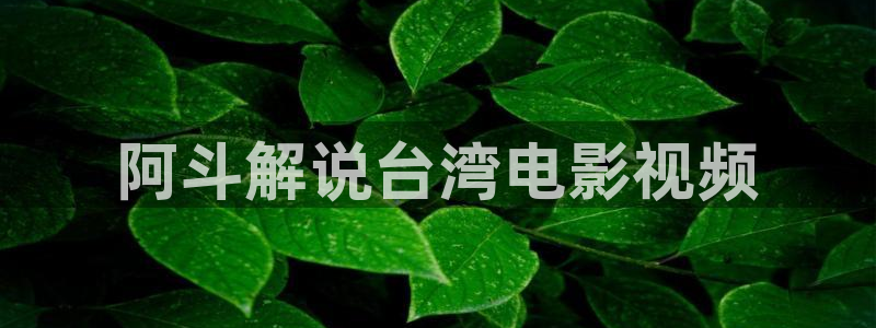 樱花视频,免费动漫：阿斗解说台湾电影视频